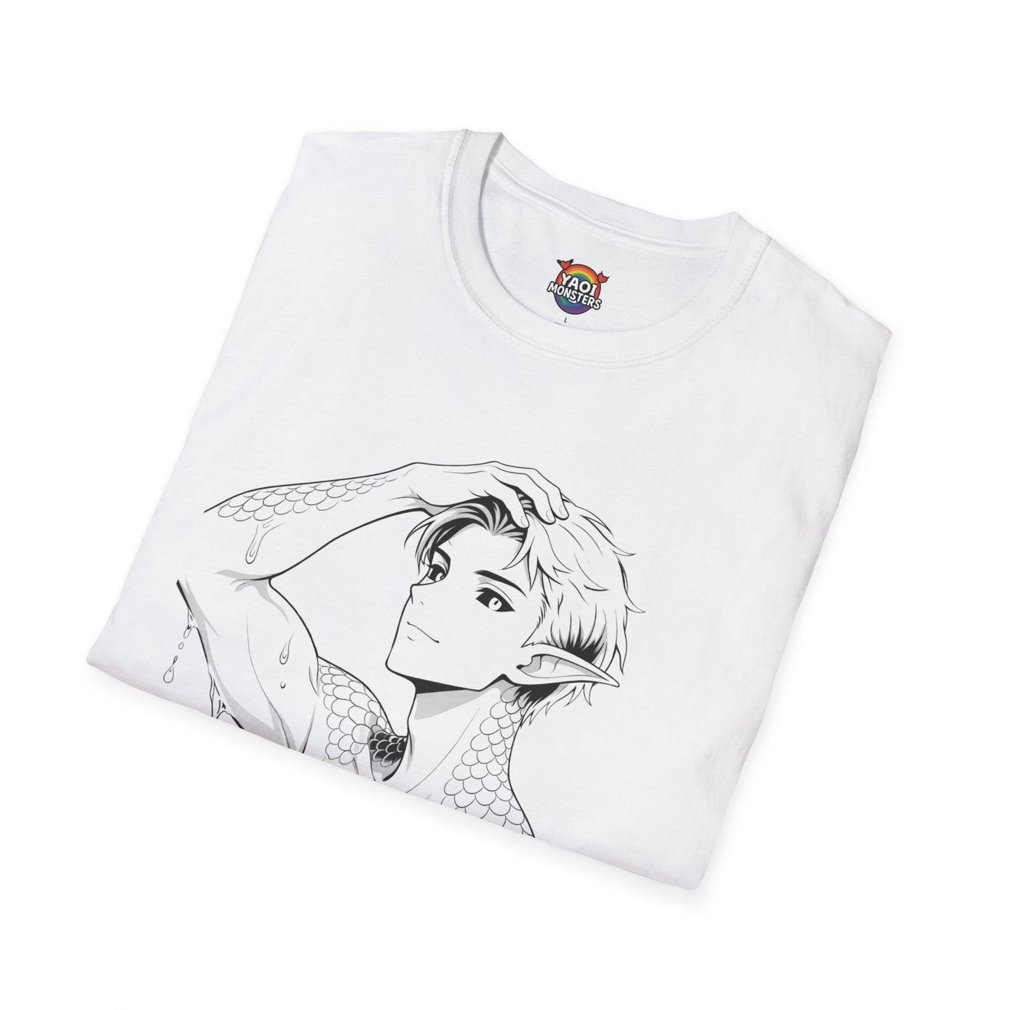 Kel “Deep Water Darling” Line Art Shirt— Anime Lagoon Monster Tee | Yaoi Monsters
