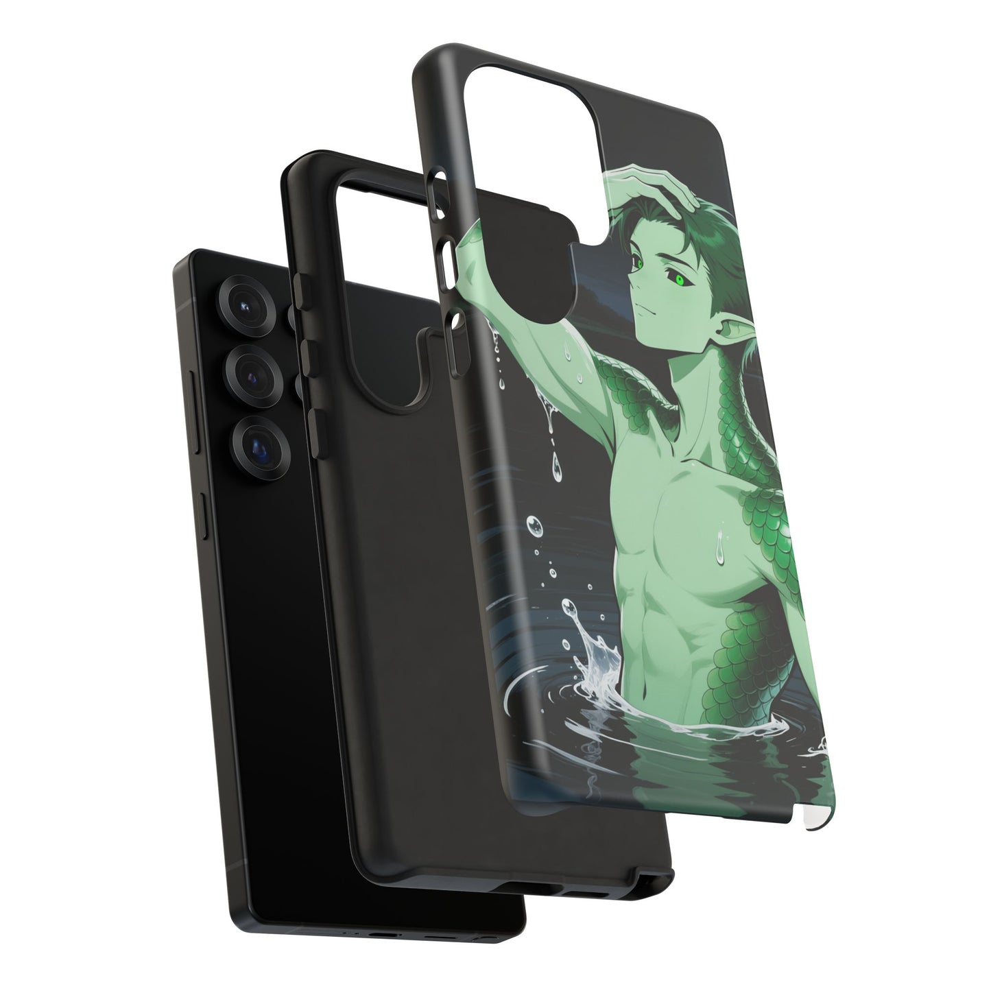 Kel Sea Creature Anime Phone Case — 3D Wrap, Shock-Absorbing (iPhone / Samsung / Pixel) | Yaoi Monsters