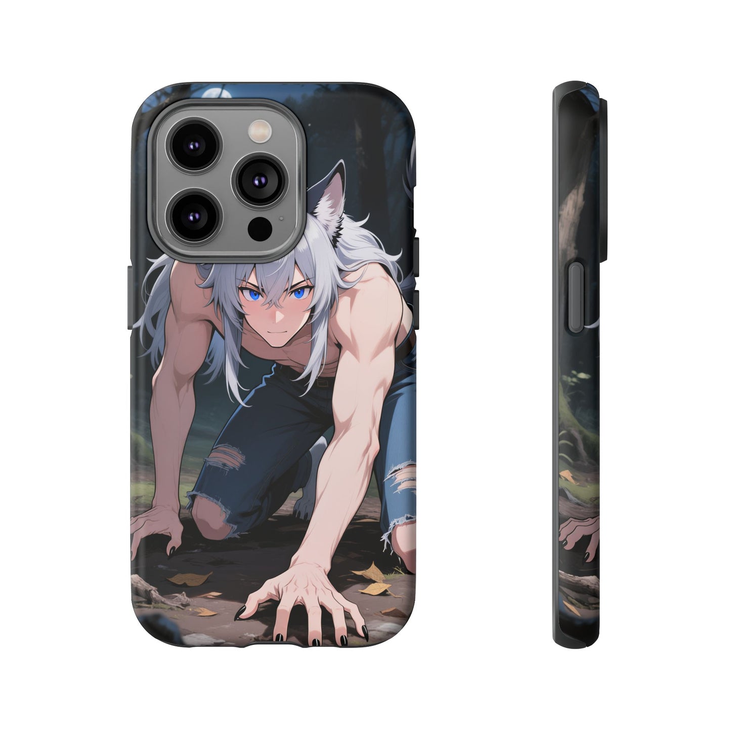 Luca Moonlit Werewolf Tough Phone Case — Anime Wolfman Cover (iPhone, Samsung Galaxy & Google Pixel) | Yaoi Monsters