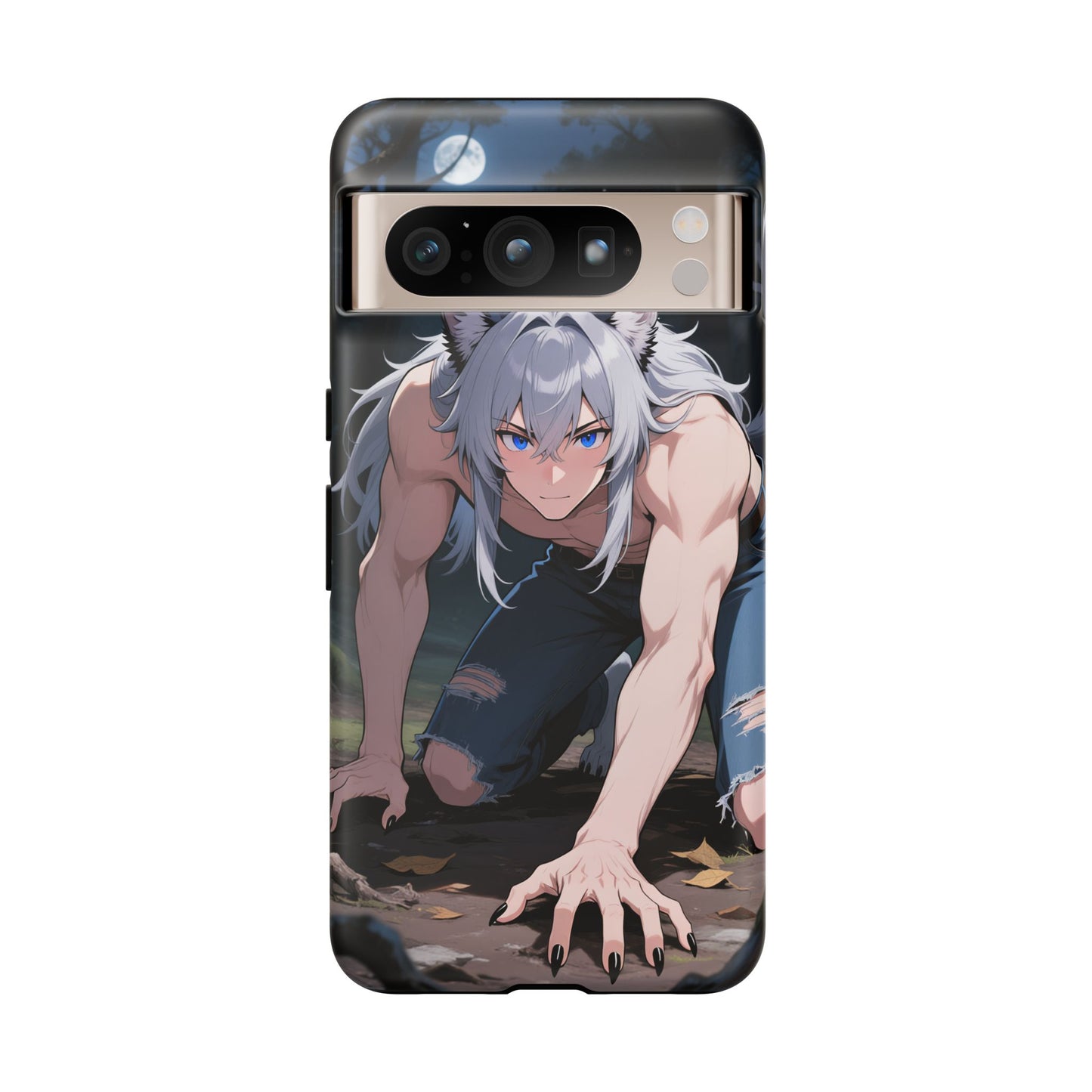 Luca Moonlit Werewolf Tough Phone Case — Anime Wolfman Cover (iPhone, Samsung Galaxy & Google Pixel) | Yaoi Monsters