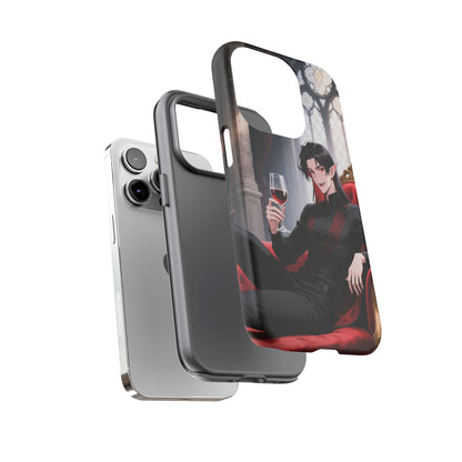 Dracula Velvet Chaise Gothic Vampire Phone Case — Anime Dracula Cover (iPhone, Samsung & Pixel) | Yaoi Monsters