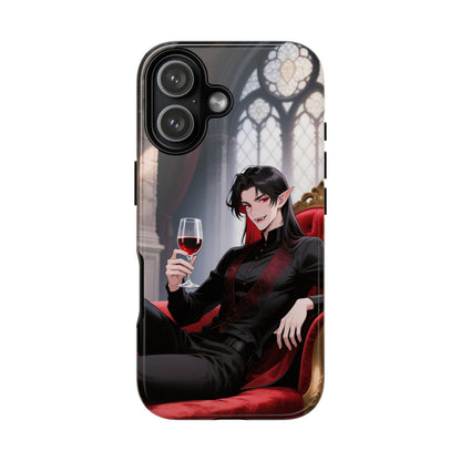 Dracula Velvet Chaise Gothic Vampire Phone Case — Anime Dracula Cover (iPhone, Samsung & Pixel) | Yaoi Monsters