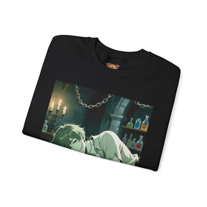 Adam Frankenstein Crewneck Sweatshirt — Heavy Blend Anime Pullover (Customizable) | Yaoi Monsters