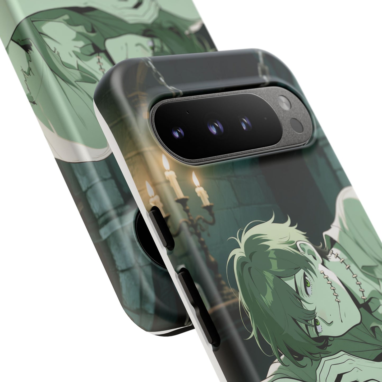 Electric Stare Frankenstein Phone Case — Anime Adam Cover (iPhone, Samsung & Pixel) | Yaoi Monsters