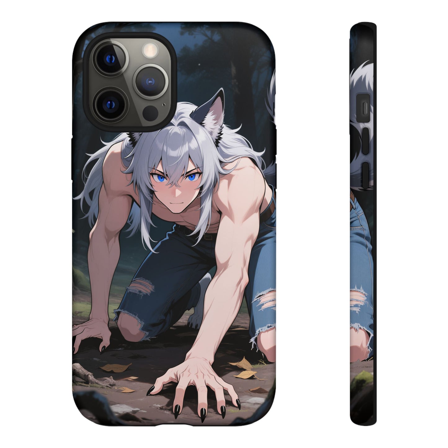 Luca Moonlit Werewolf Tough Phone Case — Anime Wolfman Cover (iPhone, Samsung Galaxy & Google Pixel) | Yaoi Monsters