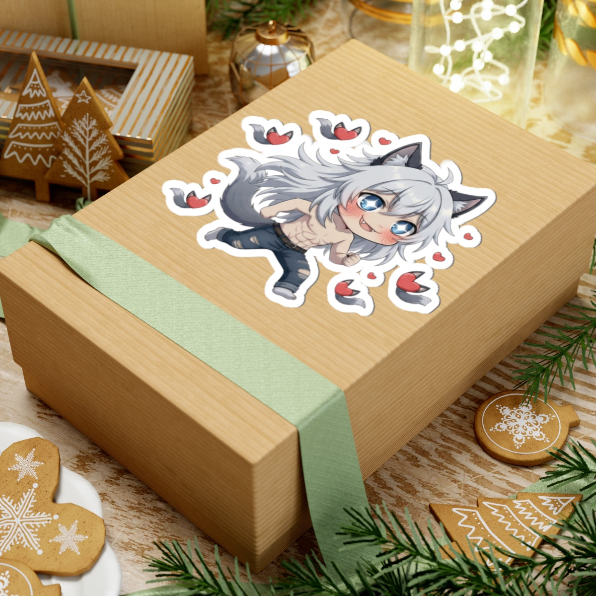 Cutie Monsters Luca “Love Chase” Vinyl Sticker – Facing Left.