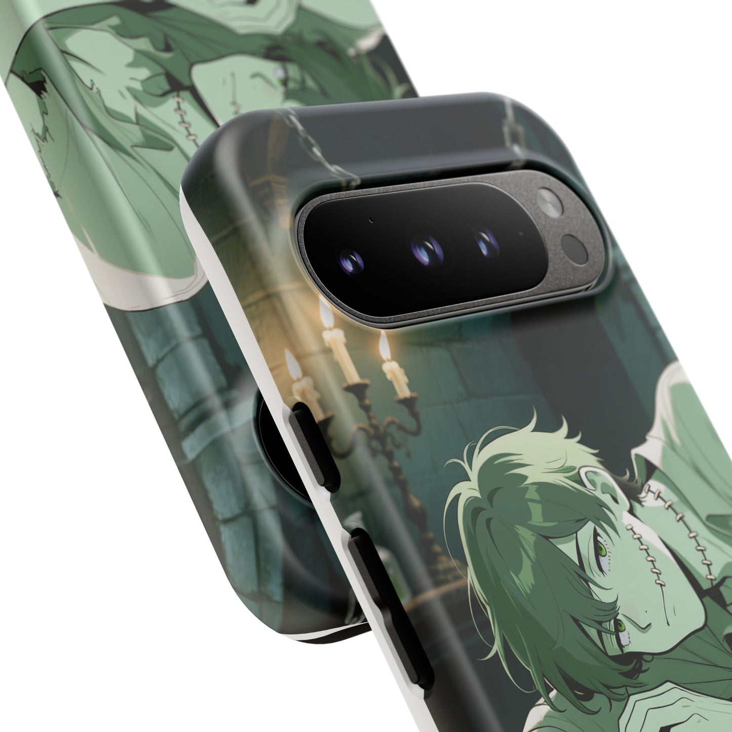 Electric Stare Frankenstein Phone Case — Anime Adam Cover (iPhone, Samsung & Pixel) | Yaoi Monsters