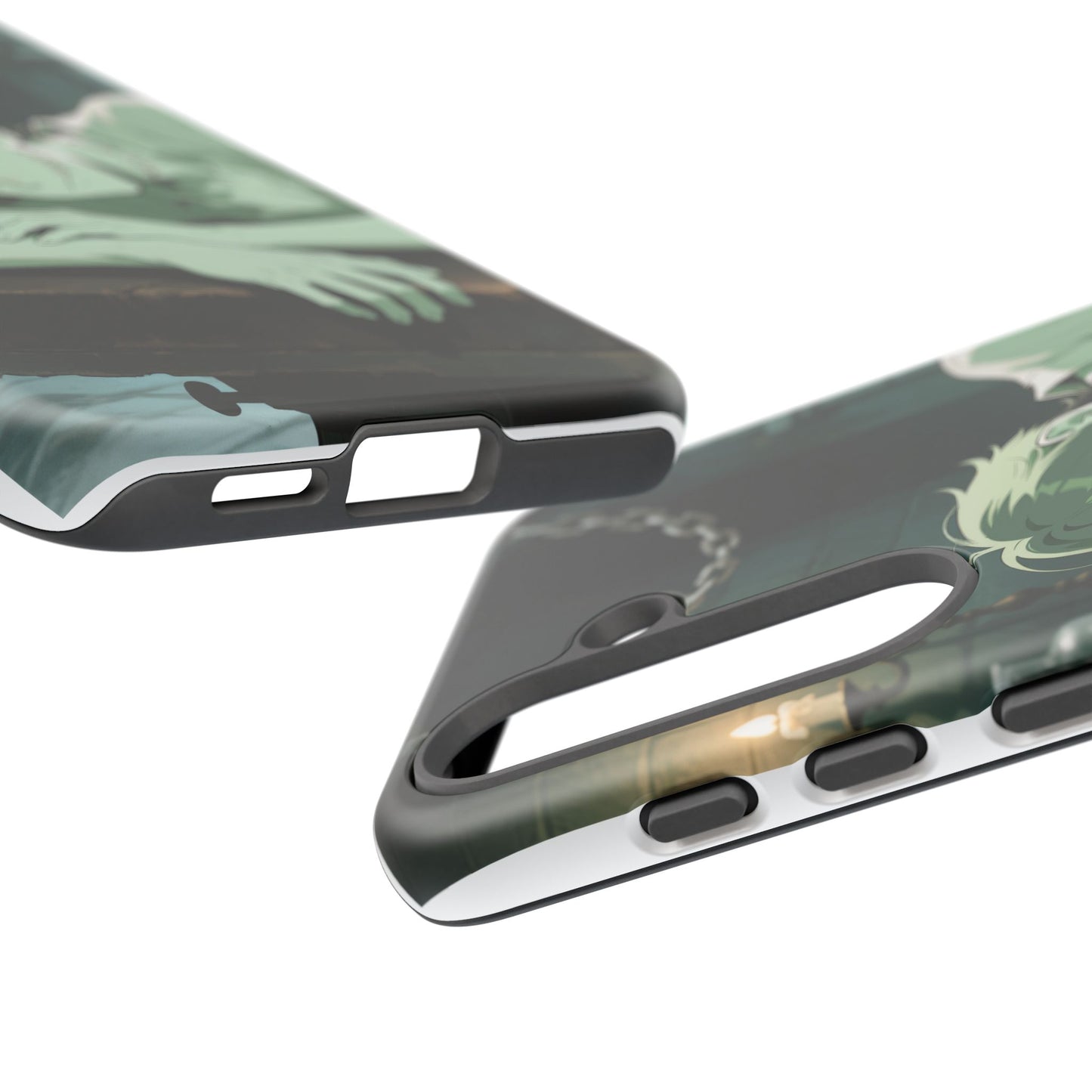 Electric Stare Frankenstein Phone Case — Anime Adam Cover (iPhone, Samsung & Pixel) | Yaoi Monsters