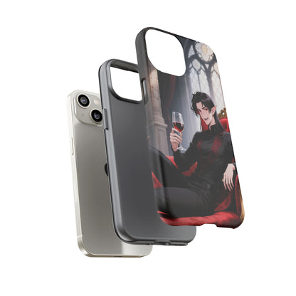 Dracula Velvet Chaise Gothic Vampire Phone Case — Anime Dracula Cover (iPhone, Samsung & Pixel) | Yaoi Monsters