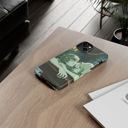 Electric Stare Frankenstein Phone Case — Anime Adam Cover (iPhone, Samsung & Pixel) | Yaoi Monsters