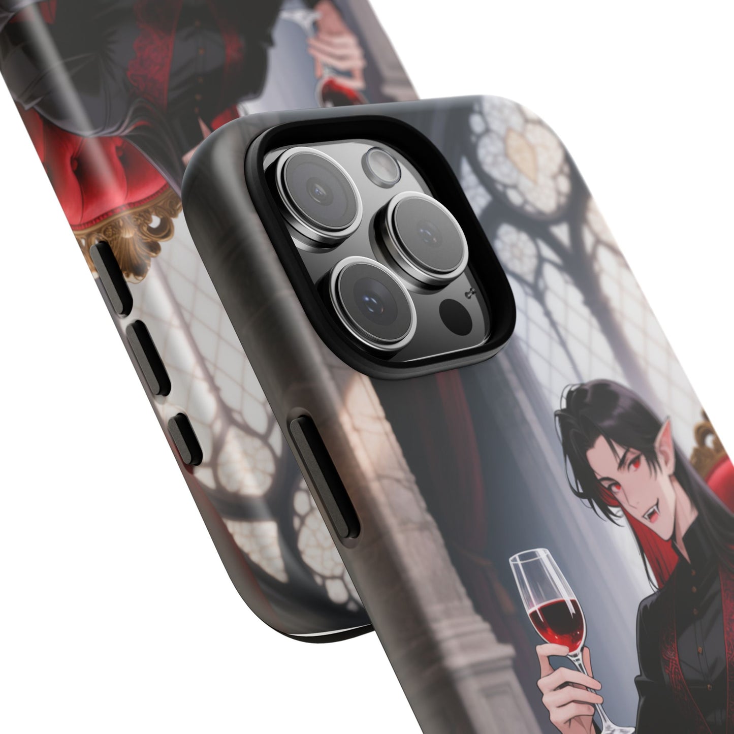 Dracula Velvet Chaise Gothic Vampire Phone Case — Anime Dracula Cover (iPhone, Samsung & Pixel) | Yaoi Monsters