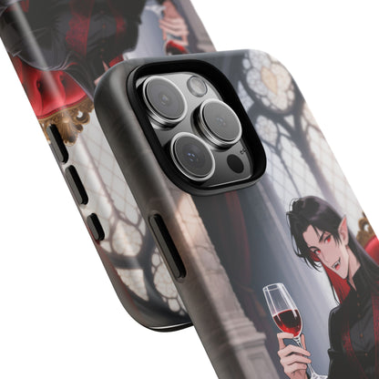 Dracula Velvet Chaise Gothic Vampire Phone Case — Anime Dracula Cover (iPhone, Samsung & Pixel) | Yaoi Monsters