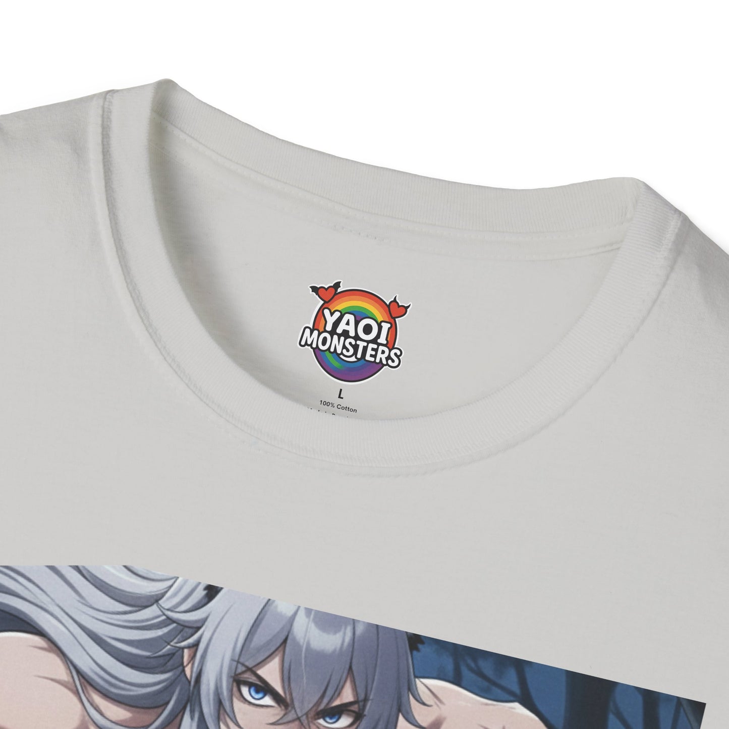 Enemies to Lovers Luca x Imhotep Unisex T-Shirt — Werewolf x Mummy BL Anime Tee | Yaoi Monsters