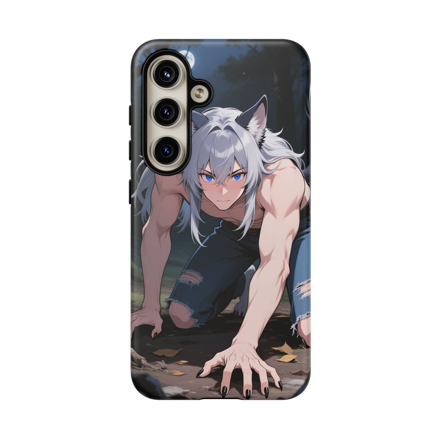 Luca Moonlit Werewolf Tough Phone Case — Anime Wolfman Cover (iPhone, Samsung Galaxy & Google Pixel) | Yaoi Monsters