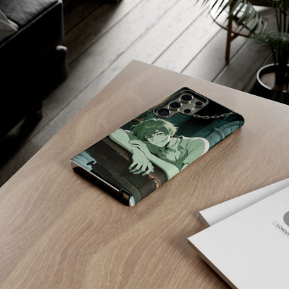 Electric Stare Frankenstein Phone Case — Anime Adam Cover (iPhone, Samsung & Pixel) | Yaoi Monsters