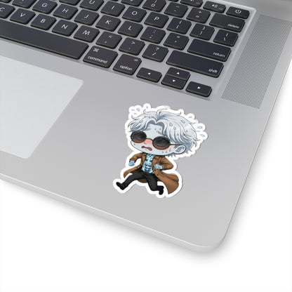 Cutie Monsters Theodore Marvel “Panic” Vinyl Sticker – Running Away Right