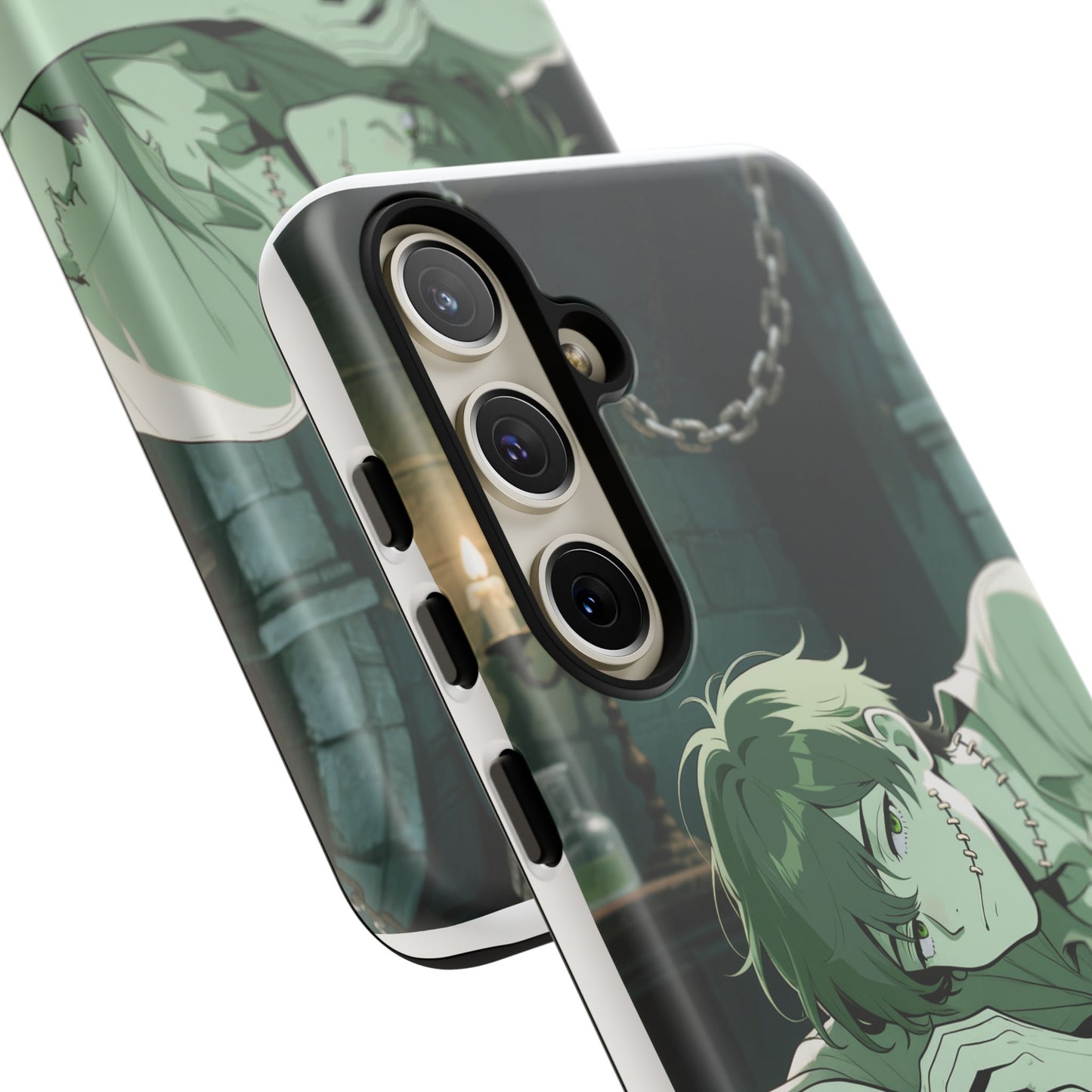 Electric Stare Frankenstein Phone Case — Anime Adam Cover (iPhone, Samsung & Pixel) | Yaoi Monsters