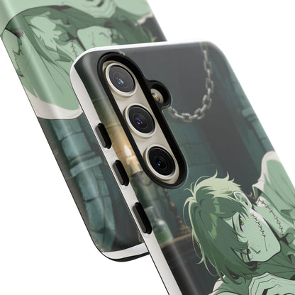 Electric Stare Frankenstein Phone Case — Anime Adam Cover (iPhone, Samsung & Pixel) | Yaoi Monsters