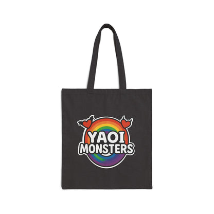 Dracula Velvet Chaise Black Canvas Tote Bag — Gothic Vampire Shopper | Yaoi Monsters