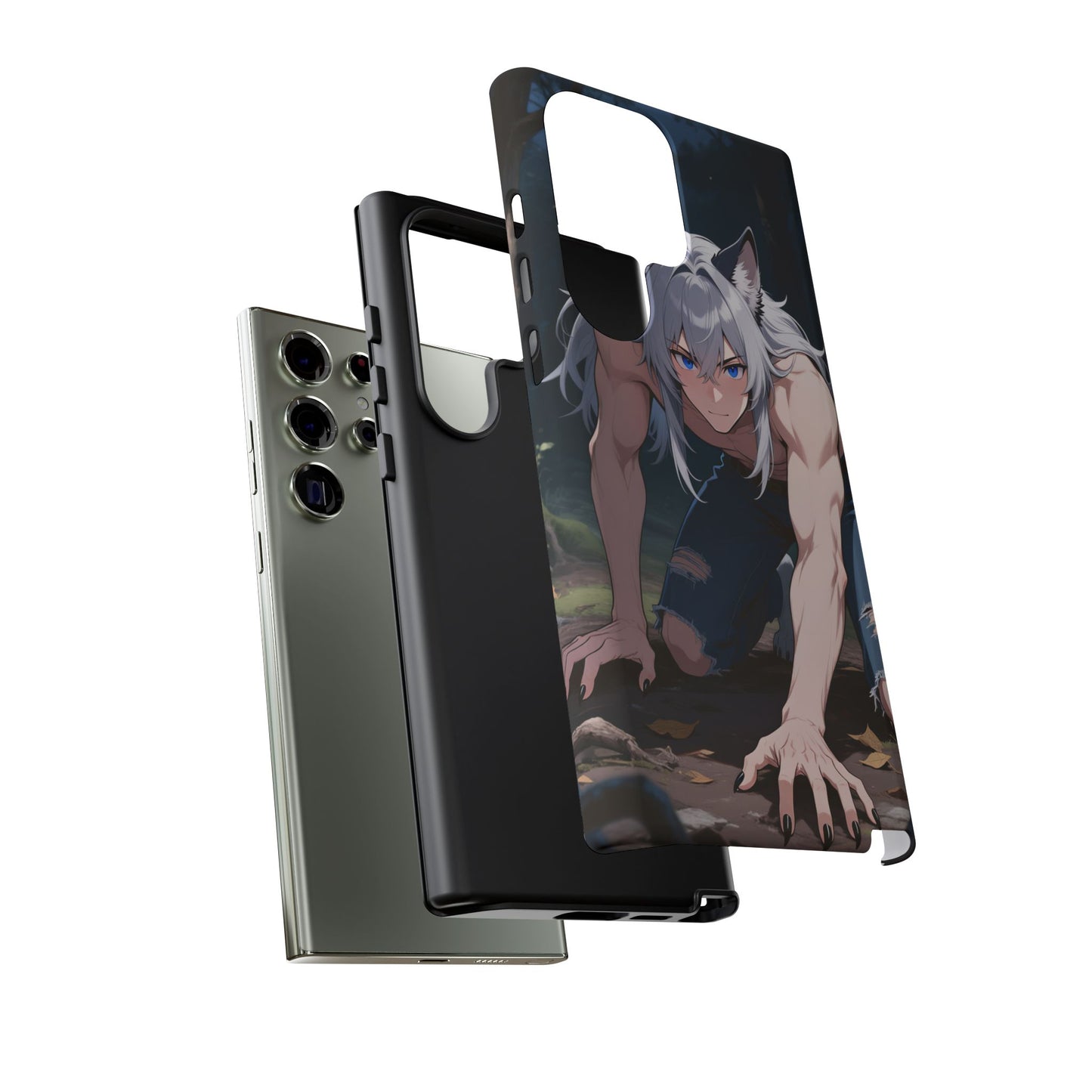Luca Moonlit Werewolf Tough Phone Case — Anime Wolfman Cover (iPhone, Samsung Galaxy & Google Pixel) | Yaoi Monsters