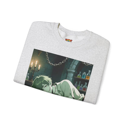 Adam Frankenstein Crewneck Sweatshirt — Heavy Blend Anime Pullover (Customizable) | Yaoi Monsters