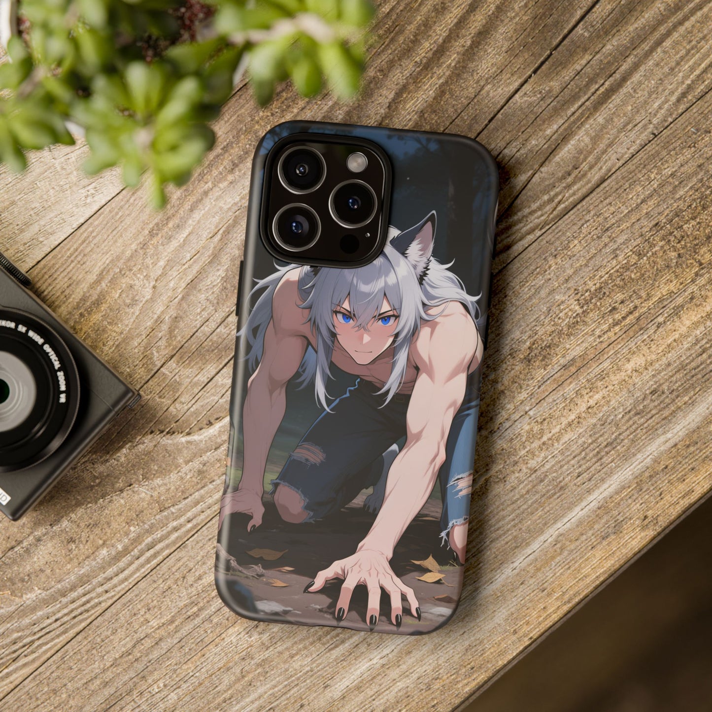 Luca Moonlit Werewolf Tough Phone Case — Anime Wolfman Cover (iPhone, Samsung Galaxy & Google Pixel) | Yaoi Monsters