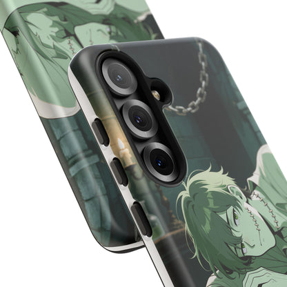 Electric Stare Frankenstein Phone Case — Anime Adam Cover (iPhone, Samsung & Pixel) | Yaoi Monsters