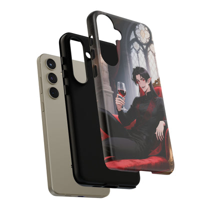 Dracula Velvet Chaise Gothic Vampire Phone Case — Anime Dracula Cover (iPhone, Samsung & Pixel) | Yaoi Monsters