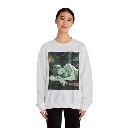 Adam Frankenstein Crewneck Sweatshirt — Heavy Blend Anime Pullover (Customizable) | Yaoi Monsters
