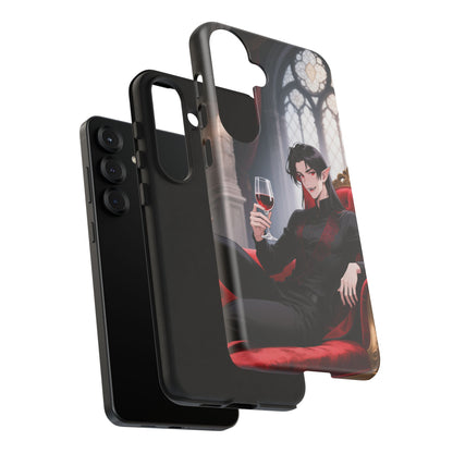 Dracula Velvet Chaise Gothic Vampire Phone Case — Anime Dracula Cover (iPhone, Samsung & Pixel) | Yaoi Monsters