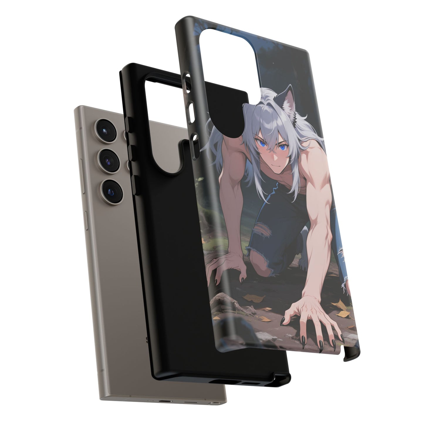 Luca Moonlit Werewolf Tough Phone Case — Anime Wolfman Cover (iPhone, Samsung Galaxy & Google Pixel) | Yaoi Monsters