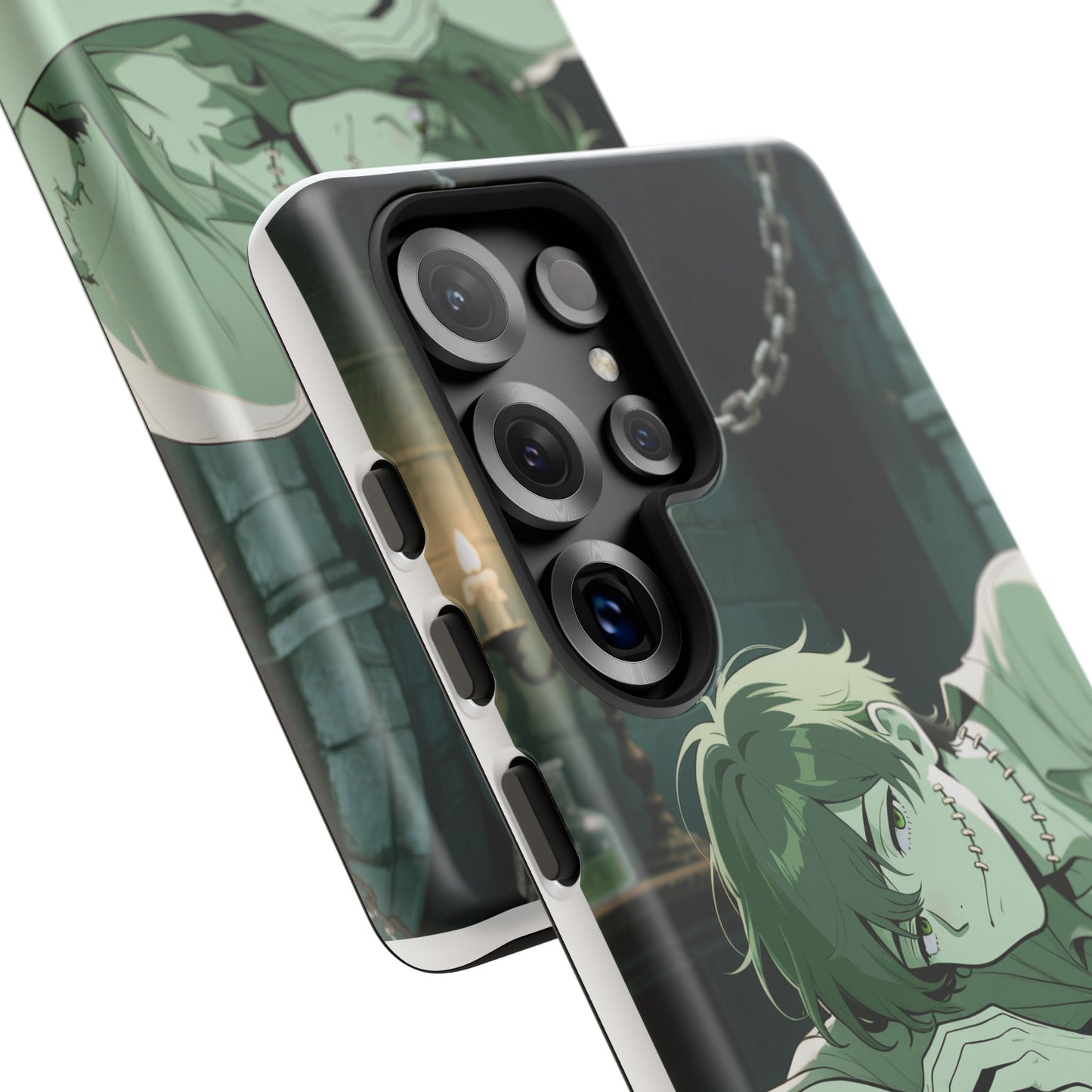 Electric Stare Frankenstein Phone Case — Anime Adam Cover (iPhone, Samsung & Pixel) | Yaoi Monsters