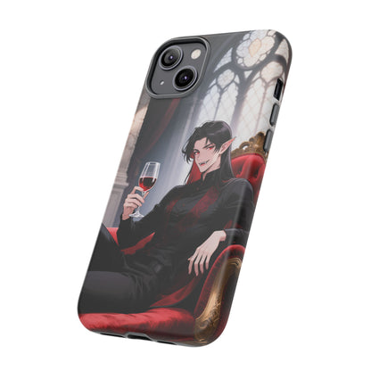Dracula Velvet Chaise Gothic Vampire Phone Case — Anime Dracula Cover (iPhone, Samsung & Pixel) | Yaoi Monsters