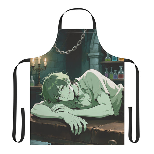 Adam Frankenstein Apron — Stitched-Up Kitchen & Craft Apron (Customizable) | Yaoi Monsters