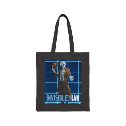 Theodore Marvel Invisible Man Black Canvas Tote (15" × 16") — Bookstore & Con Haul Bag | Yaoi Monsters