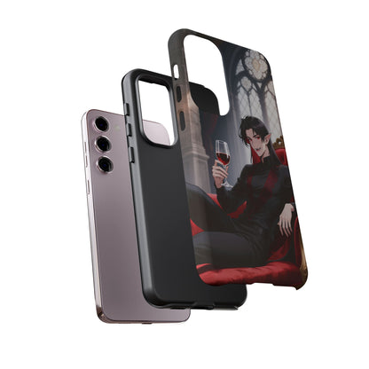 Dracula Velvet Chaise Gothic Vampire Phone Case — Anime Dracula Cover (iPhone, Samsung & Pixel) | Yaoi Monsters