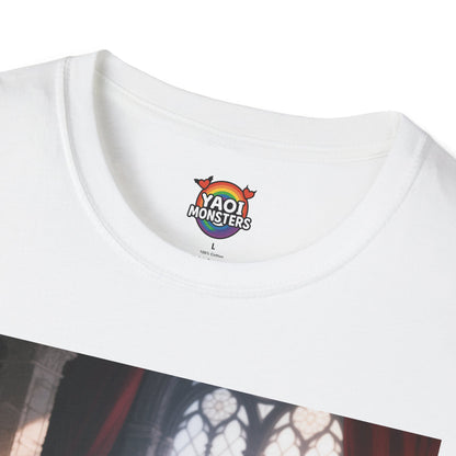 Dracula Velvet Chaise Unisex T-Shirt — Gothic Vampire Anime Tee | Yaoi Monsters