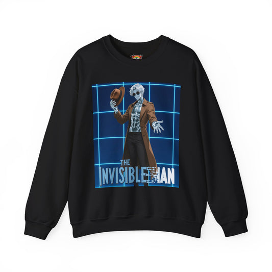 Theodore Marvel Invisible Man Crewneck Sweatshirt — Heavy Blend Anime Pullover | Yaoi Monsters