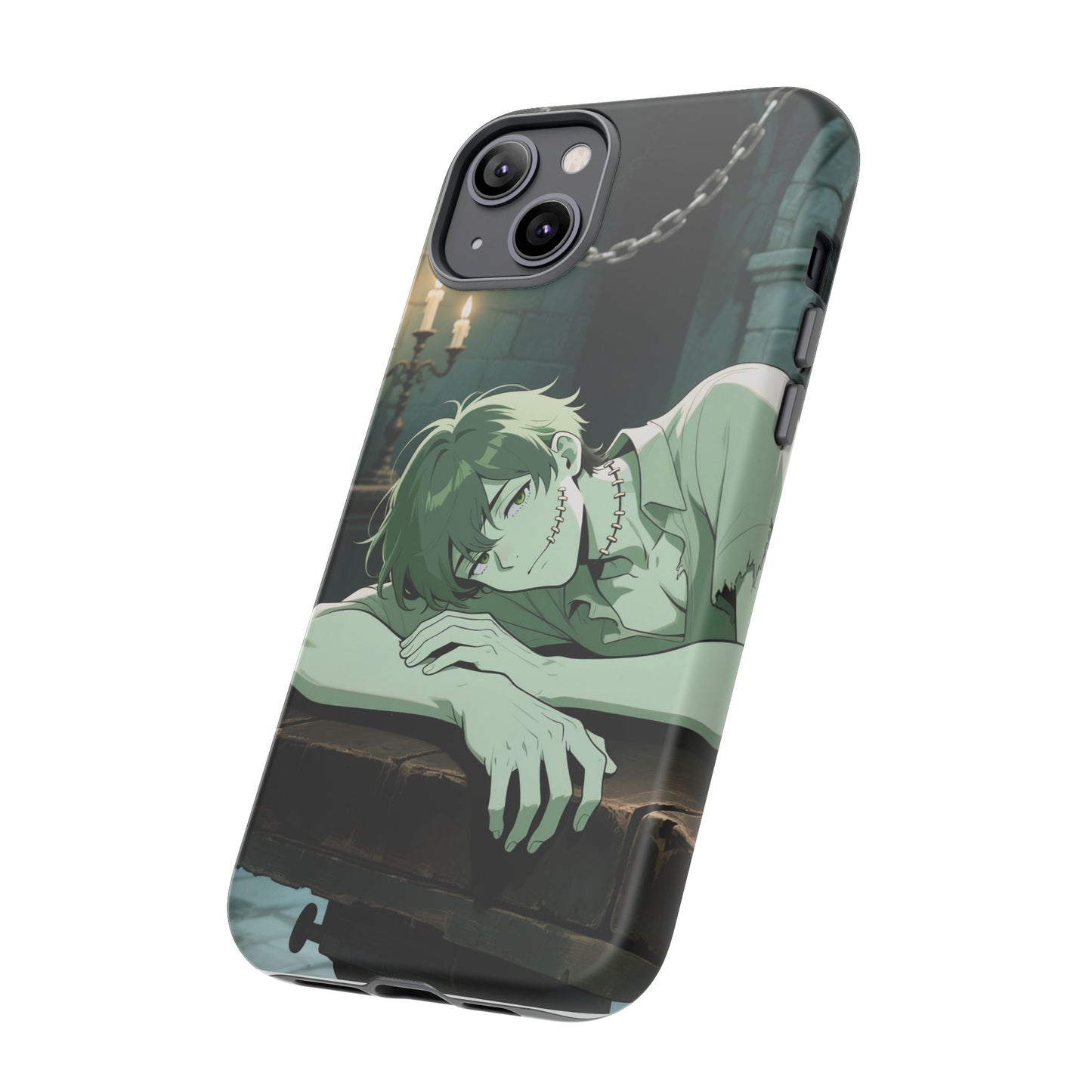 Electric Stare Frankenstein Phone Case — Anime Adam Cover (iPhone, Samsung & Pixel) | Yaoi Monsters