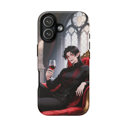 Dracula Velvet Chaise Gothic Vampire Phone Case — Anime Dracula Cover (iPhone, Samsung & Pixel) | Yaoi Monsters