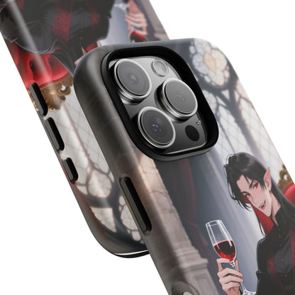 Dracula Velvet Chaise Gothic Vampire Phone Case — Anime Dracula Cover (iPhone, Samsung & Pixel) | Yaoi Monsters