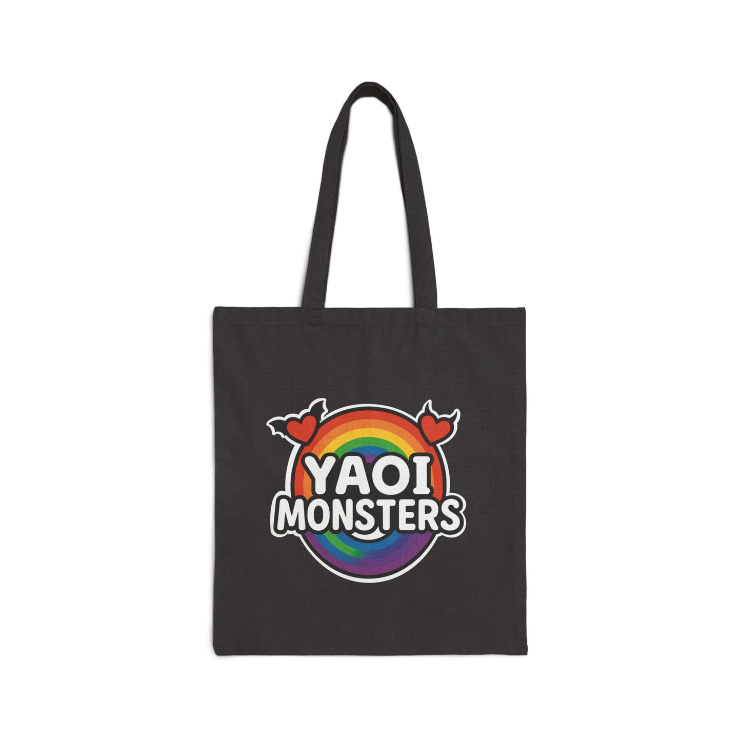 Imhotep Mummy Market Tote – 15" x 16" Black Canvas | Gothic Book Bag & Anime Mummy Haul Bag | Yaoi Monsters