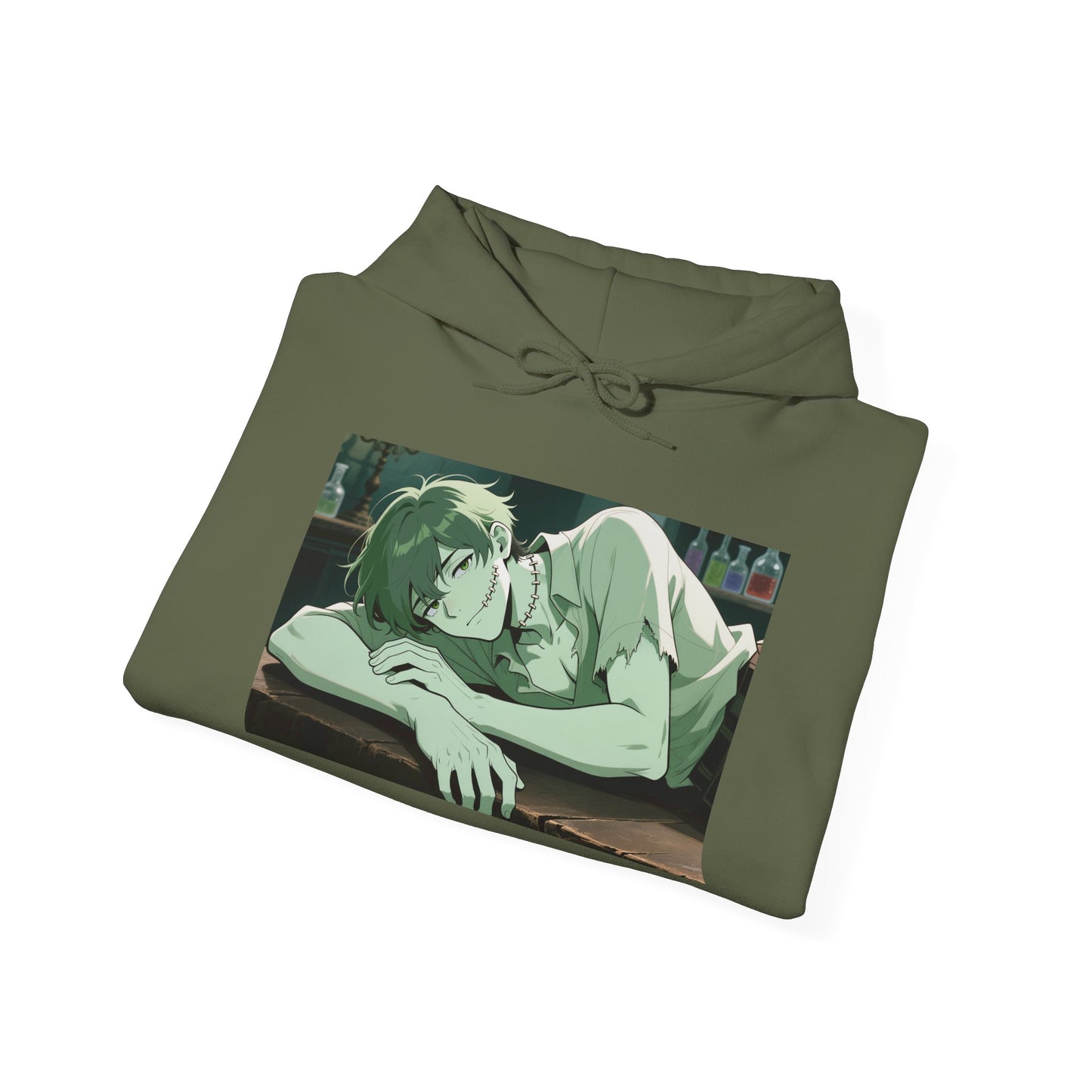 Adam Frankenstein Hoodie (Heavy Blend Fleece) — Cozy Anime Monster Hoodie | Yaoi Monsters