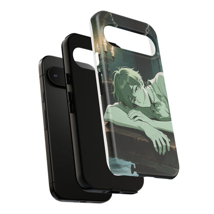 Electric Stare Frankenstein Phone Case — Anime Adam Cover (iPhone, Samsung & Pixel) | Yaoi Monsters