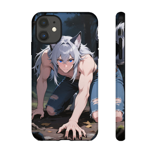 Luca Moonlit Werewolf Tough Phone Case — Anime Wolfman Cover (iPhone, Samsung Galaxy & Google Pixel) | Yaoi Monsters