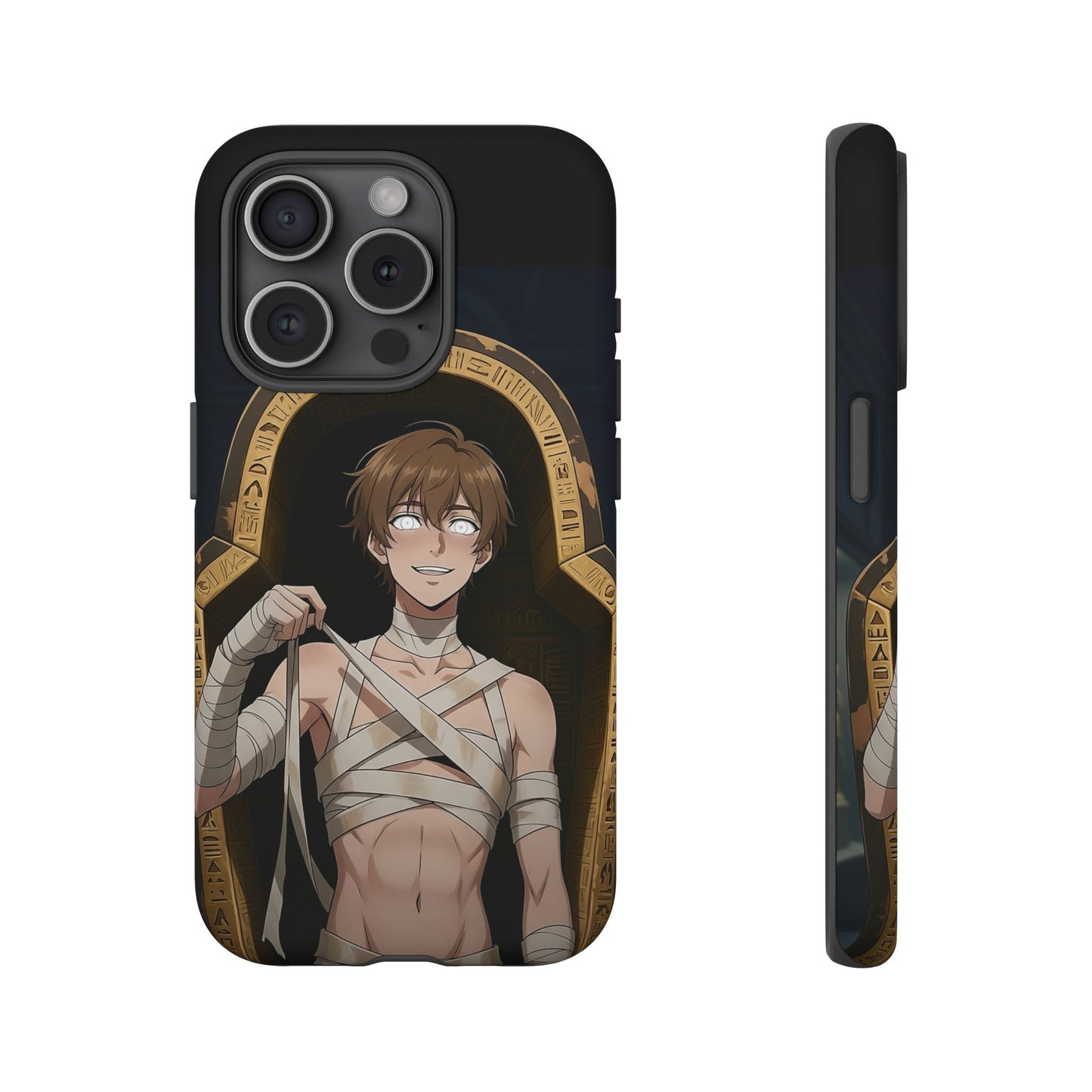 Imhotep Mummy Phone Case – iPhone, Samsung Galaxy & Google Pixel | 3D Wrap Gothic Anime Cover | Yaoi Monsters
