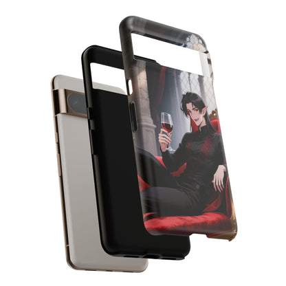 Dracula Velvet Chaise Gothic Vampire Phone Case — Anime Dracula Cover (iPhone, Samsung & Pixel) | Yaoi Monsters