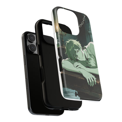 Electric Stare Frankenstein Phone Case — Anime Adam Cover (iPhone, Samsung & Pixel) | Yaoi Monsters