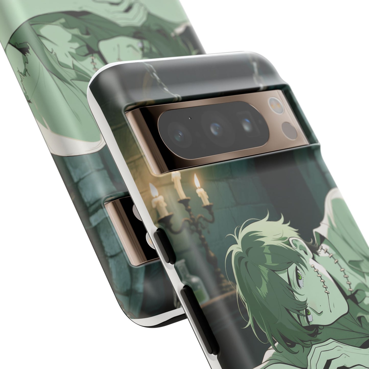 Electric Stare Frankenstein Phone Case — Anime Adam Cover (iPhone, Samsung & Pixel) | Yaoi Monsters