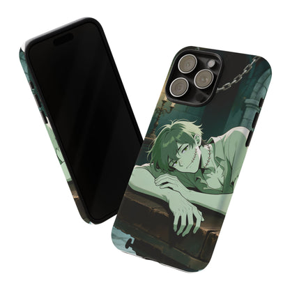 Electric Stare Frankenstein Phone Case — Anime Adam Cover (iPhone, Samsung & Pixel) | Yaoi Monsters